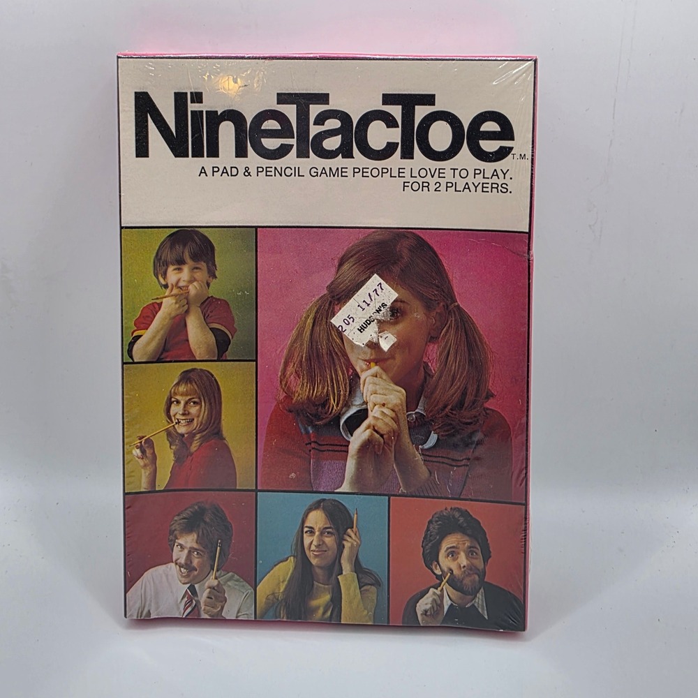 Vintage NineTacToe Board Game NEW Factory Sealed 1973 Hoi Polloi Reiss Associate